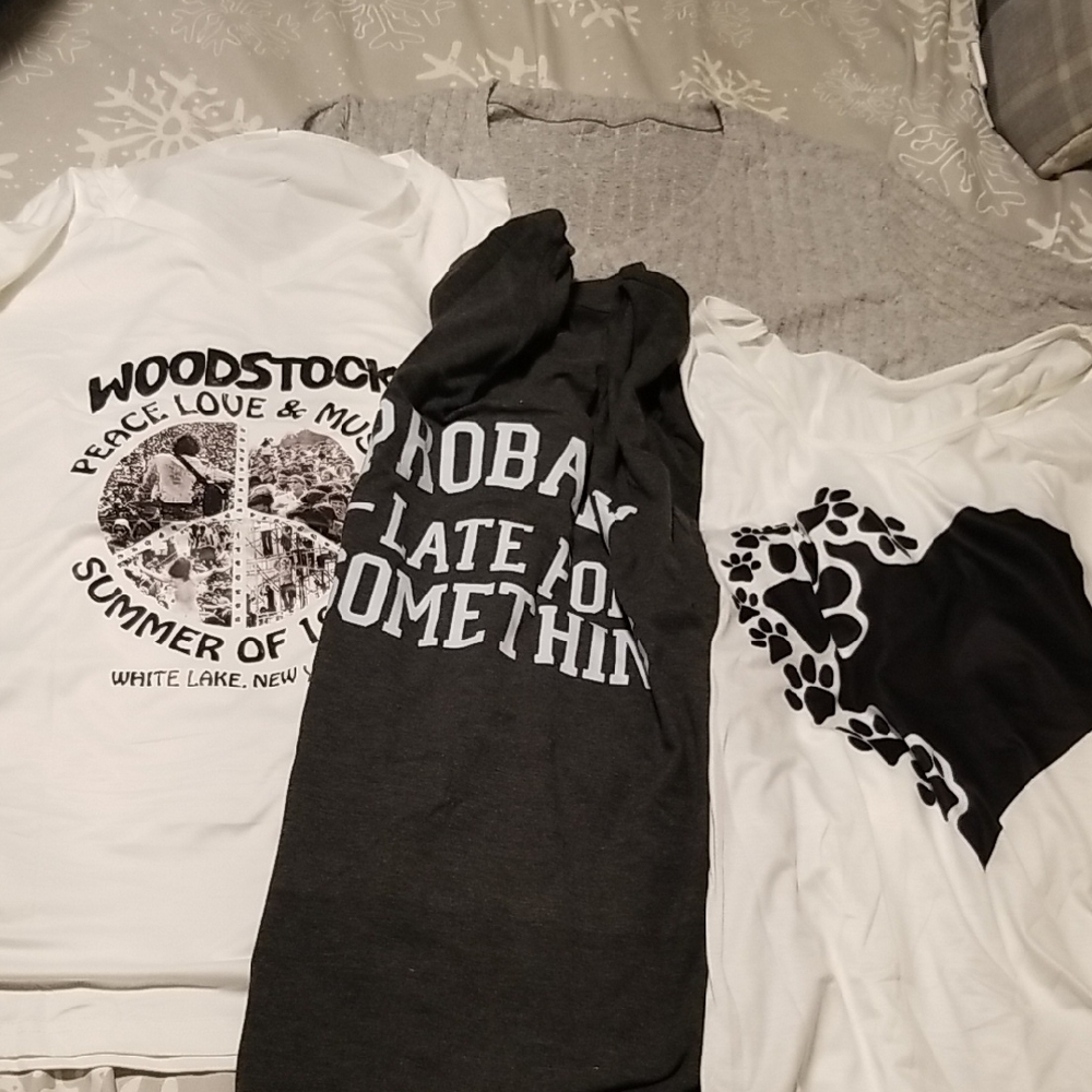 Ladies Short Sleeve Tshirts Size 5XL